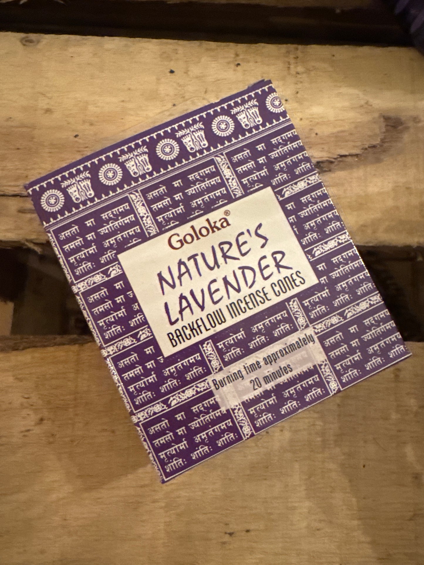 Nature’s Lavender Backlfow Cones