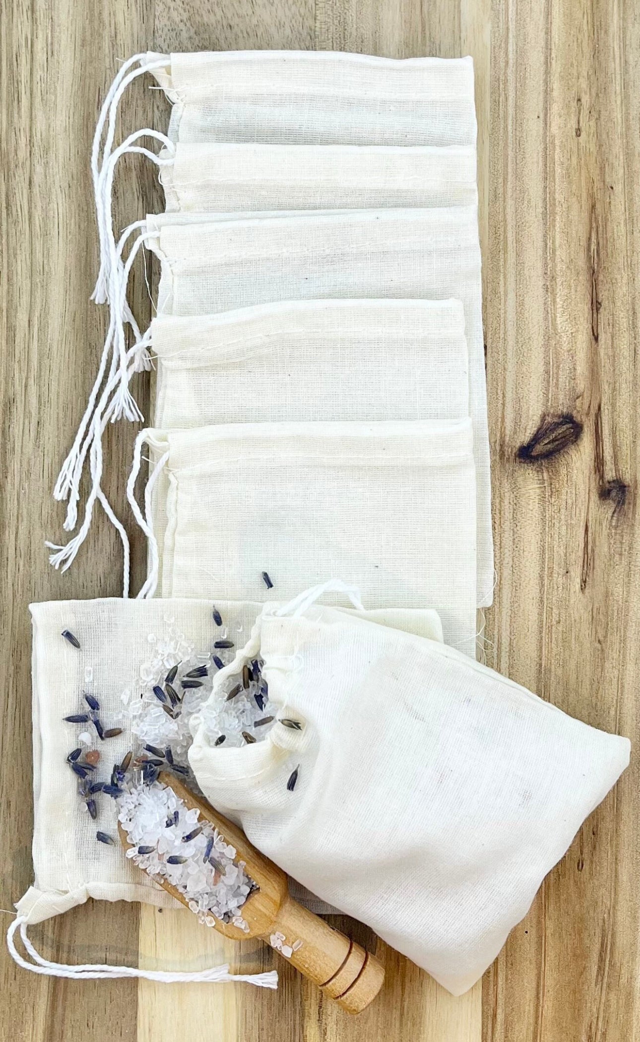 Muslin Bags for Tub Teas- 5pk