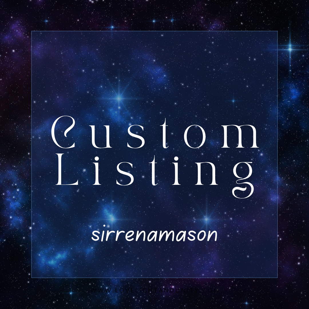 Custom Listing for sirrenamason 11.18