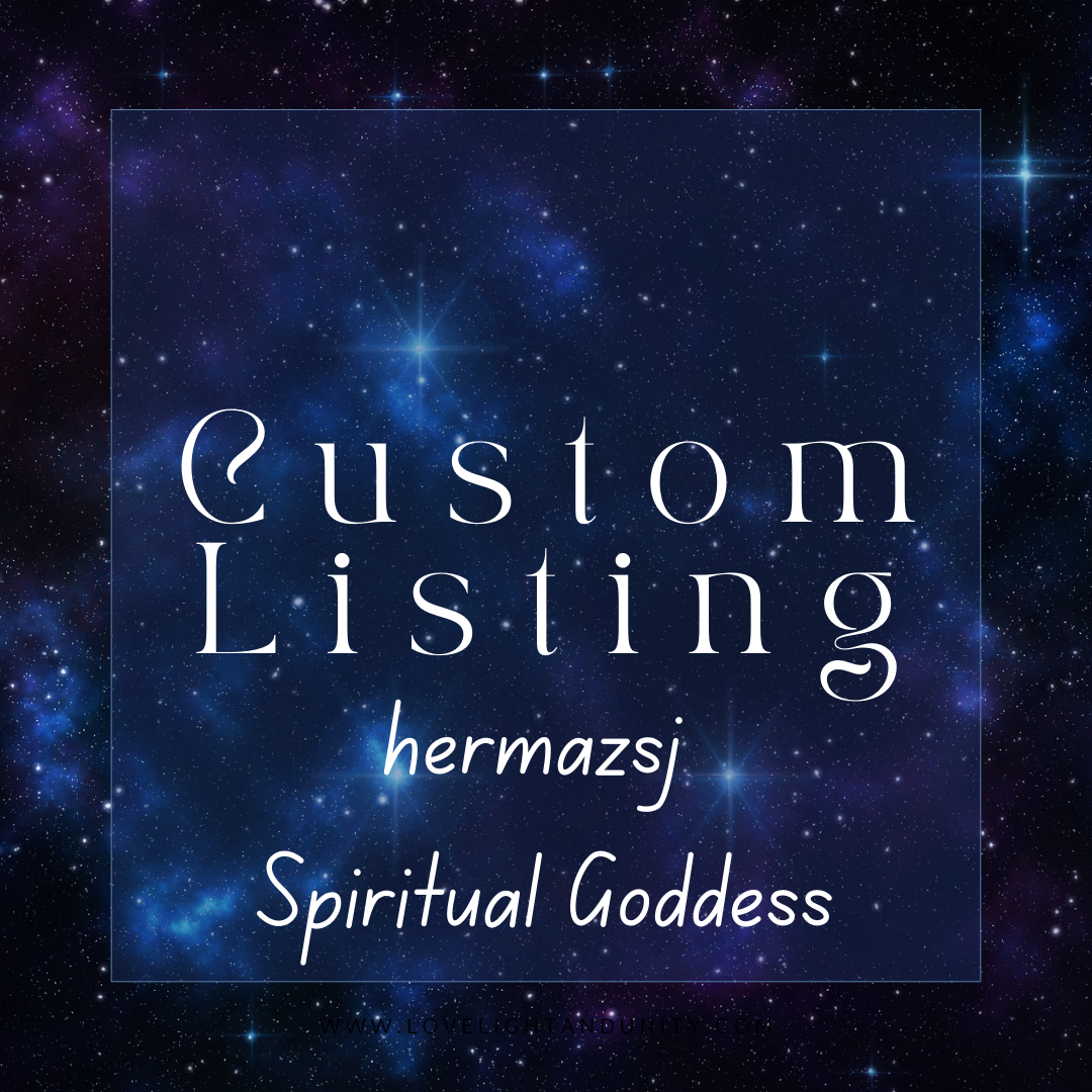 Custom listing for spiritual Goddess 12.18