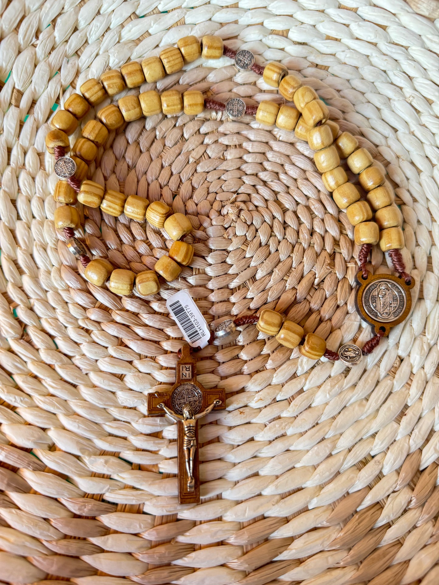 St Benedict Wooden Rosary