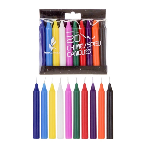 Chime / Spell Chime Candles Multi Color -20pk