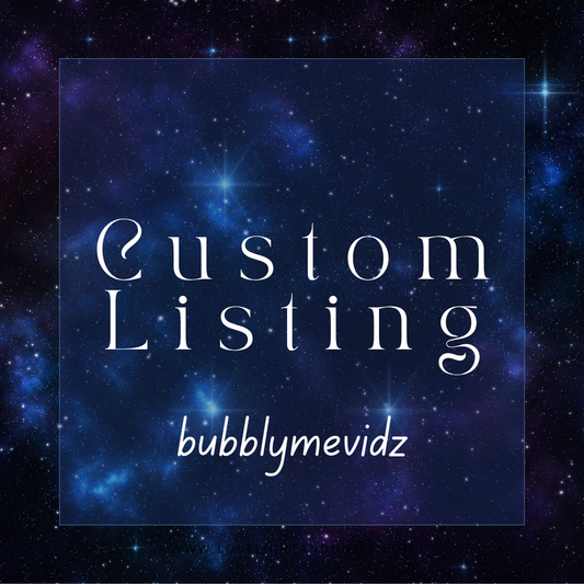 Custom Listing for bubblymevidz 6.12.25