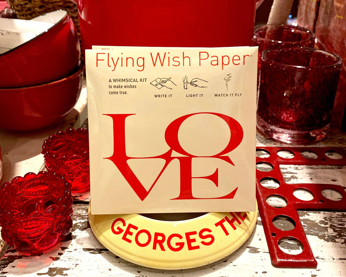 LOVE LETTERS / Mini wishing kit with 15 Wishes + accessories