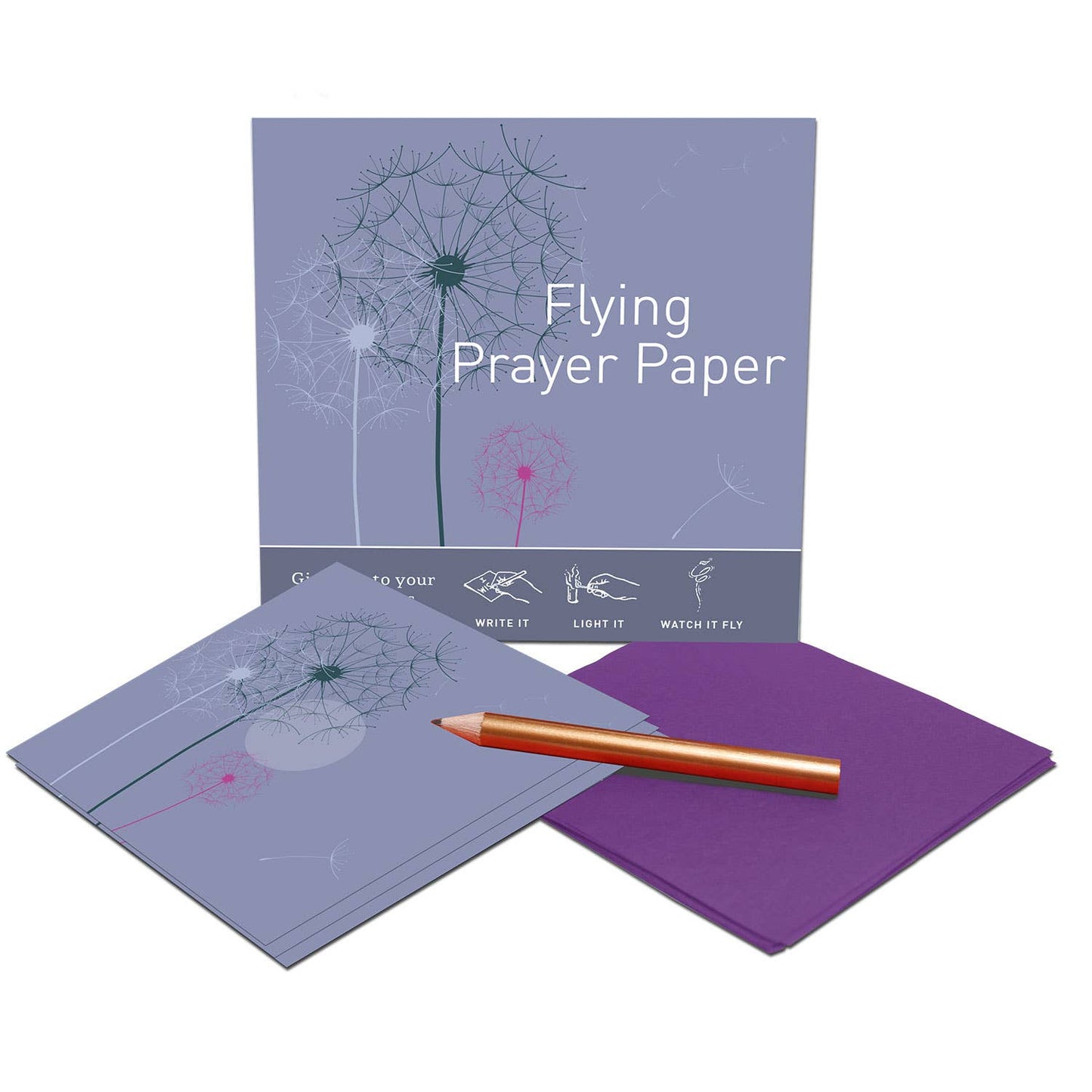 DANDELION PRAYER / Mini kit with 15 Wishes + accessories