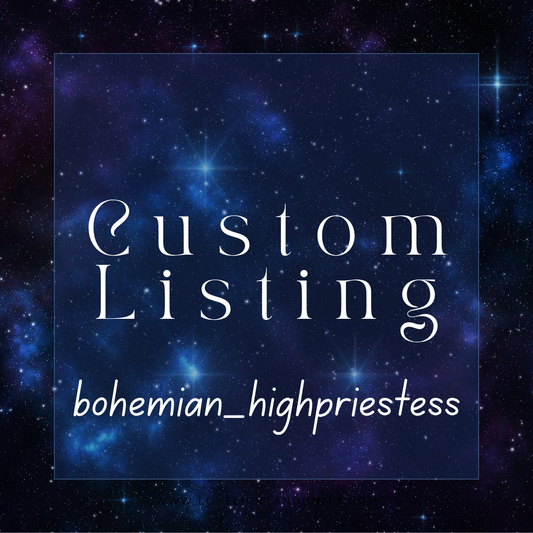 Custom Listing for Bohemian highpriestess
