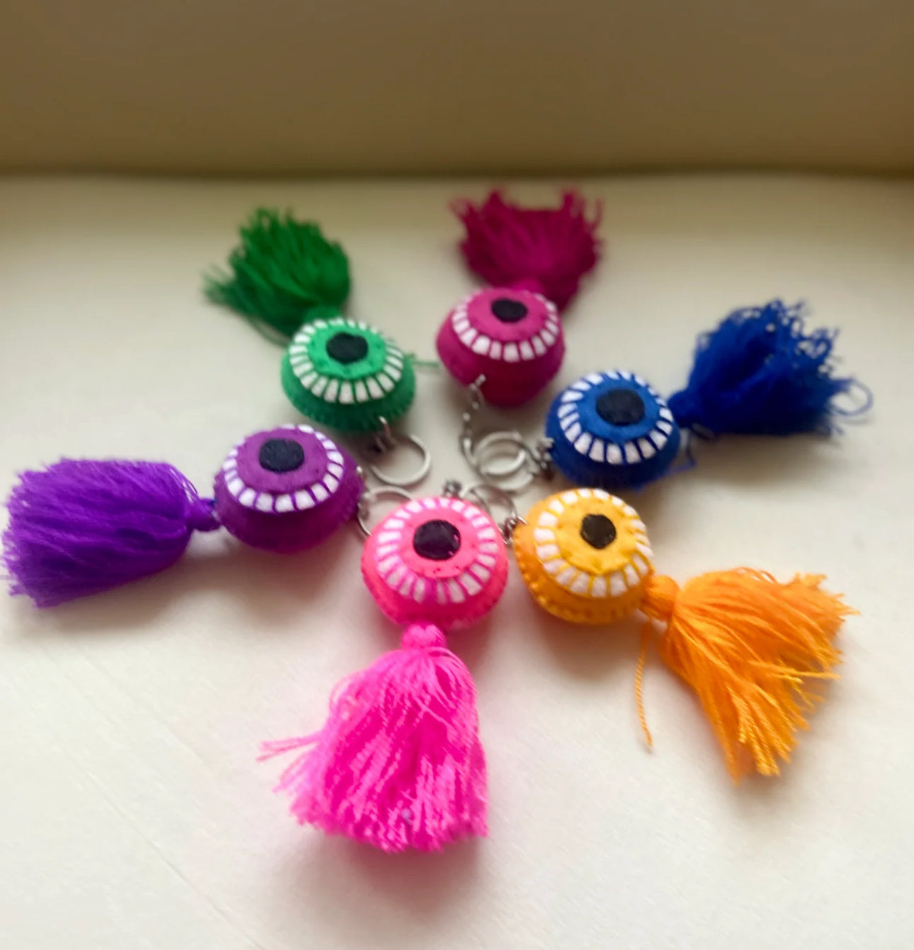 Mal Ojo Keychain Tassel