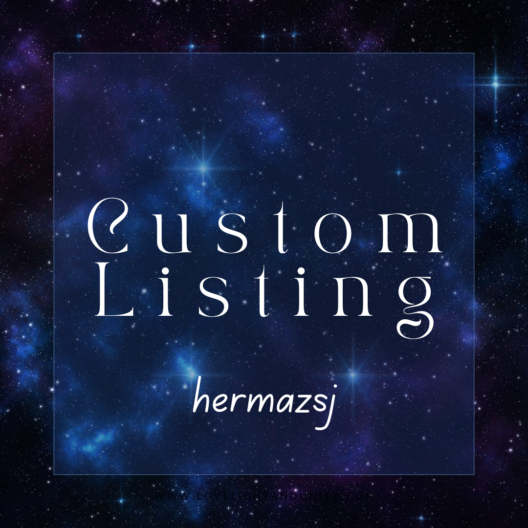 Custom Listing for hermazsj (spiritual goddess) 11.19
