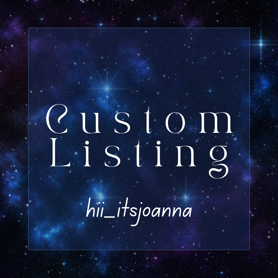 Custom listing for Joanna Villarreal 12.20