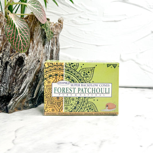 Forest Patchouli Deepika Backflow Cones 10 count