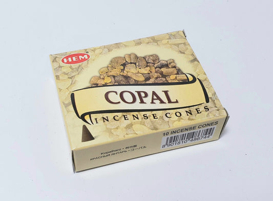 Copal Hem Incense Cones 10 count