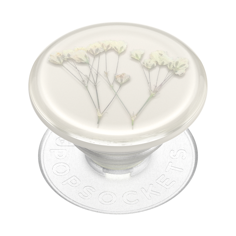 PopSockets Phone Grip - Pressed Flower Babys Breath